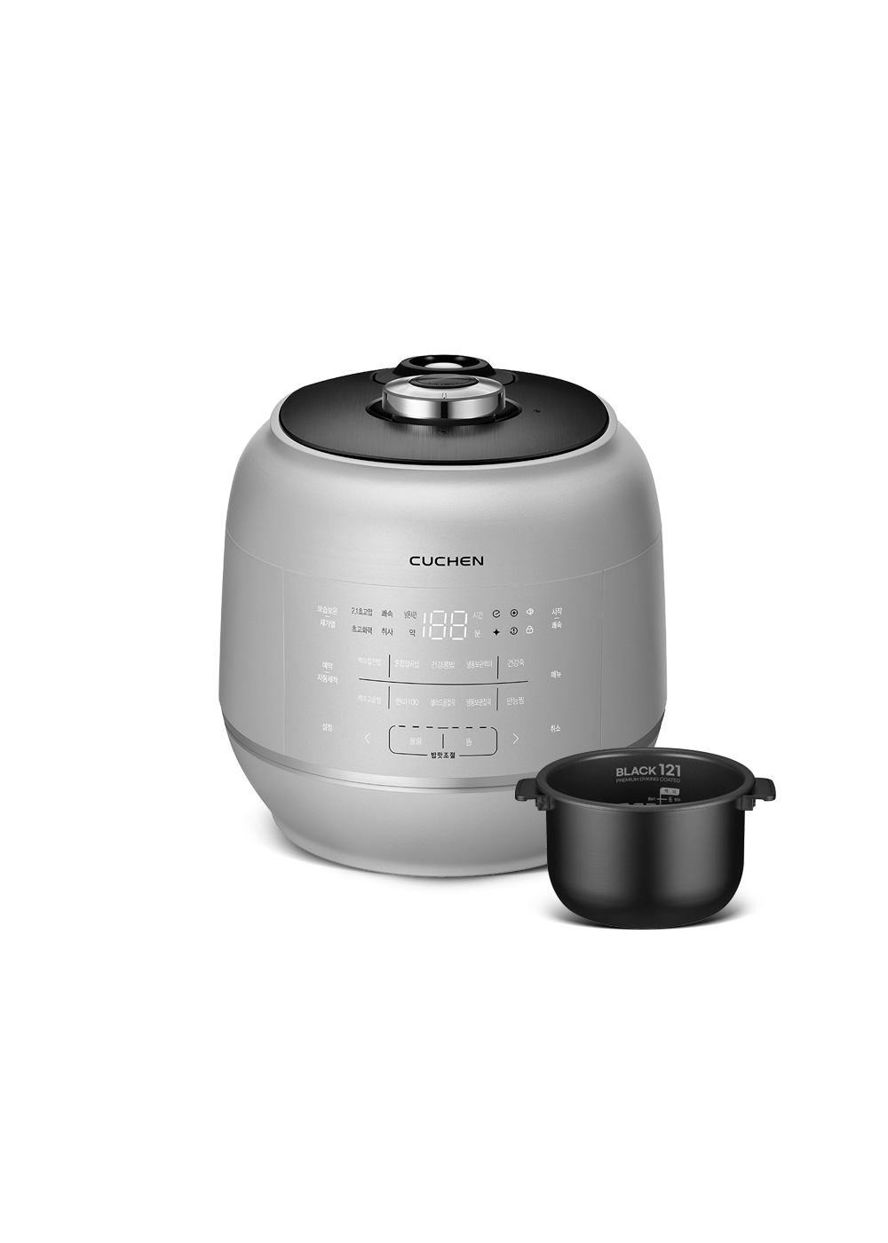 121 IH전기압력밥솥 6인용 (카밍 라이트실버) 2